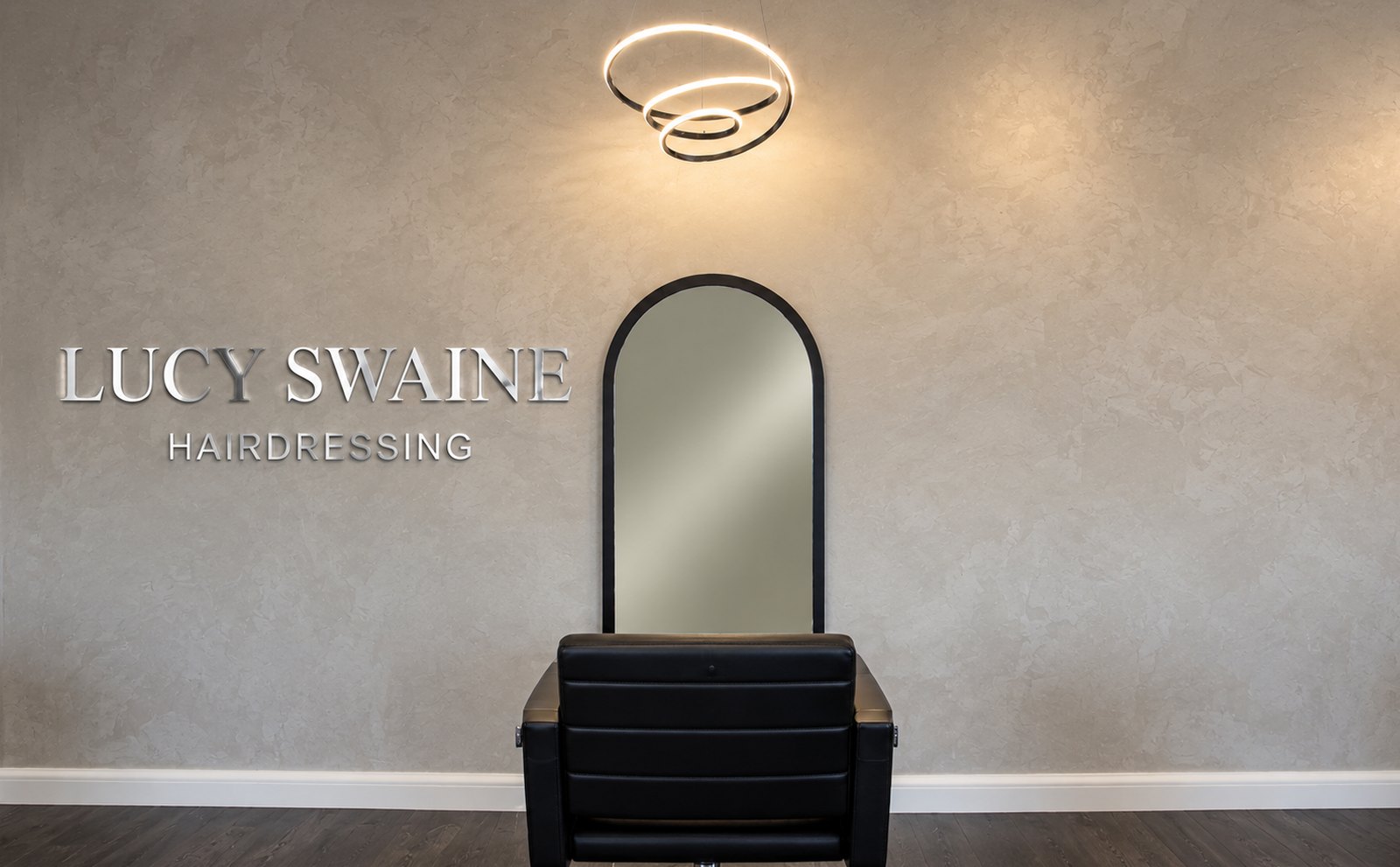 The styling area at Lucy Swaine Hairdressing in Hessle